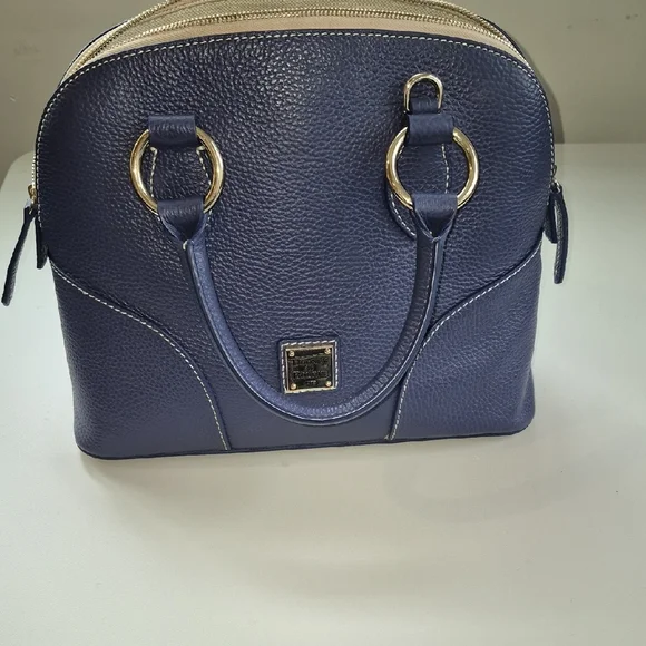 Dooney & Bourke Blue Leather Satchel